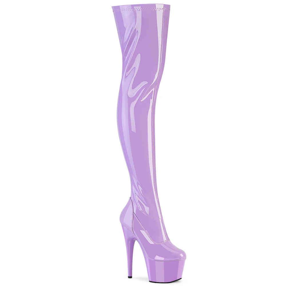 Pleaser - ADORE3000 Platform overknee Boots - Purple Product image